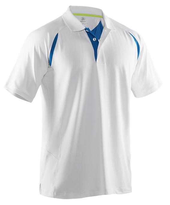 ABACUS MENS FLUME POLO 100-WHITE S 66151001
