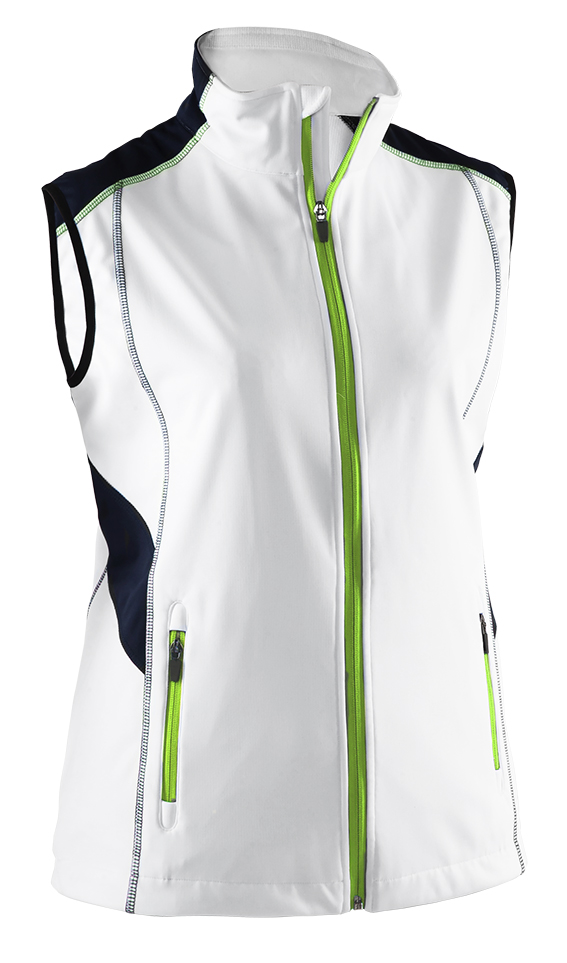 ABACUS LDS ABERDEEN SOFTSHELL VEST 100-WHITE S 22261001