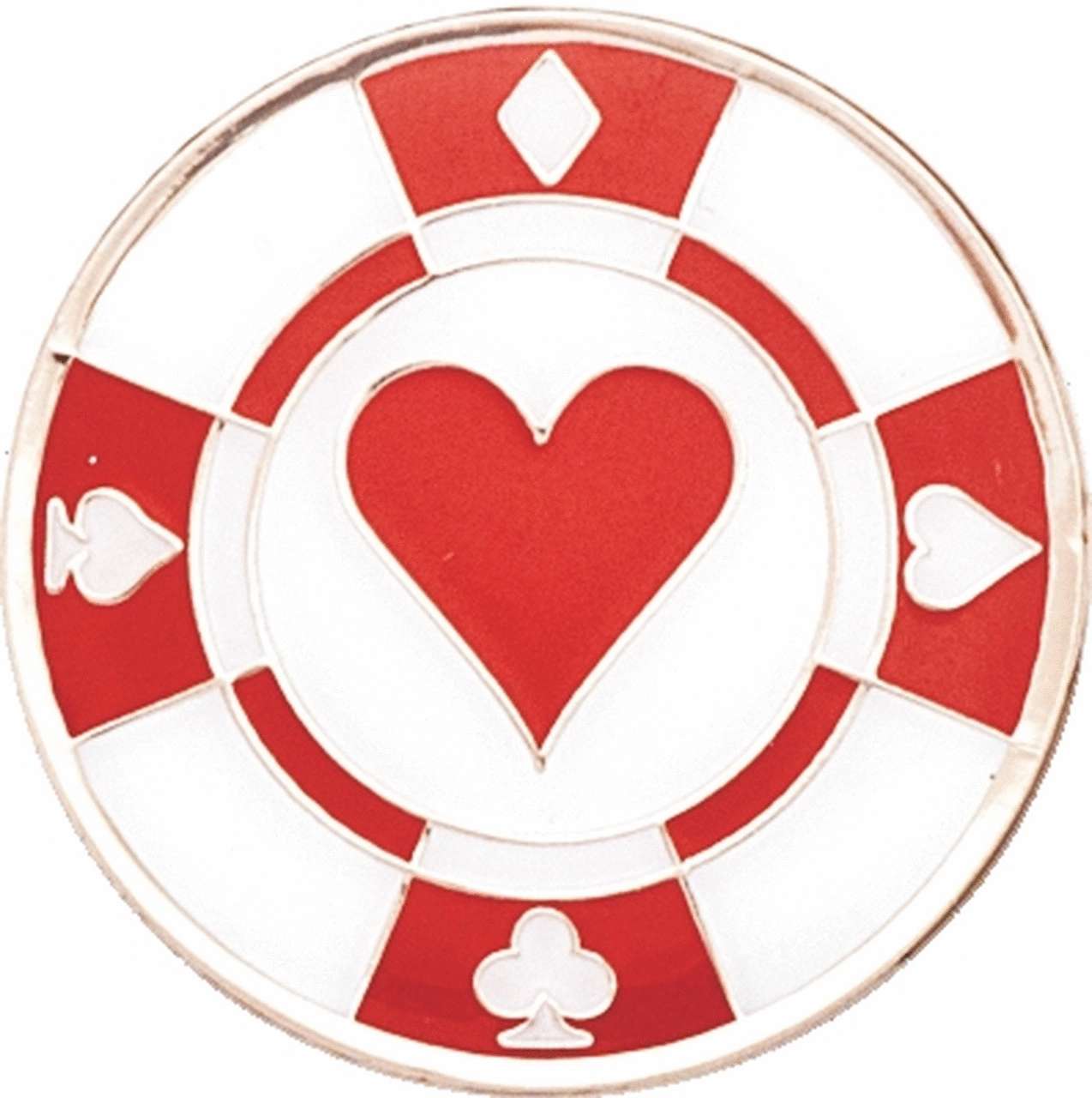 Ball marker Navika ● Pokerchip red