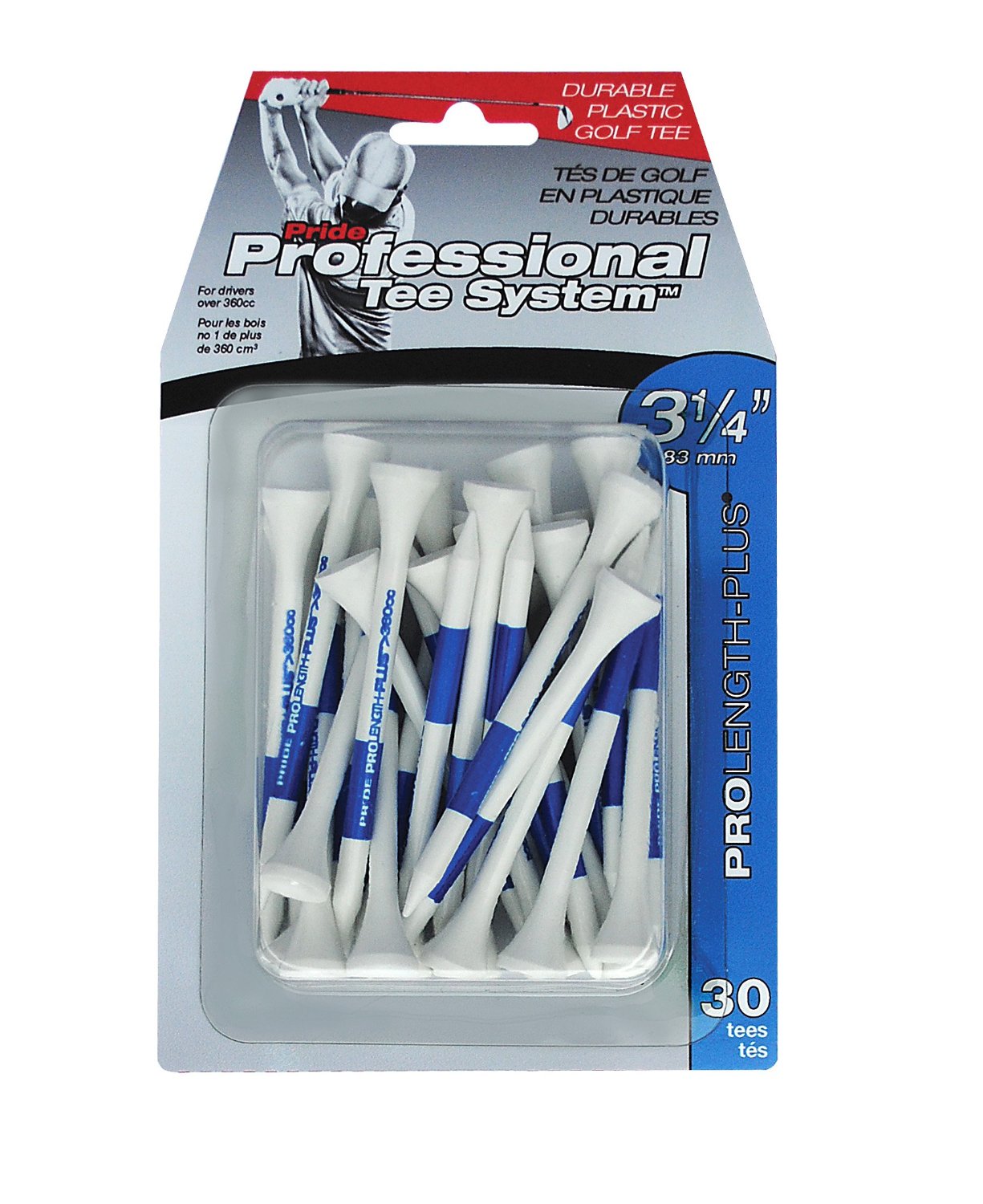 Pride PTS Tee Pro Length Plus 3,25" Drewniane 15 sztuk