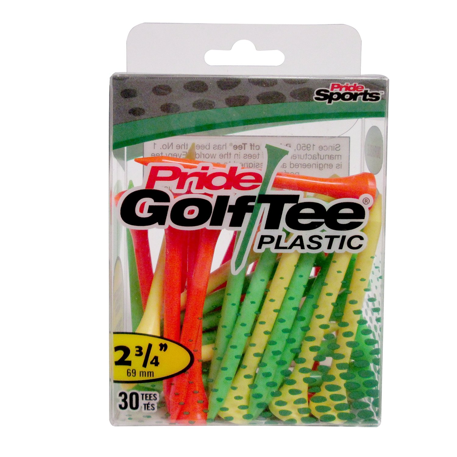 Pride Plastic Golf Tee's 2.75"