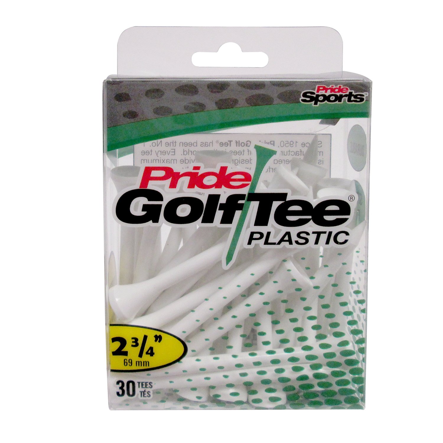 Pride Plastic Golf Tee's 2.75"