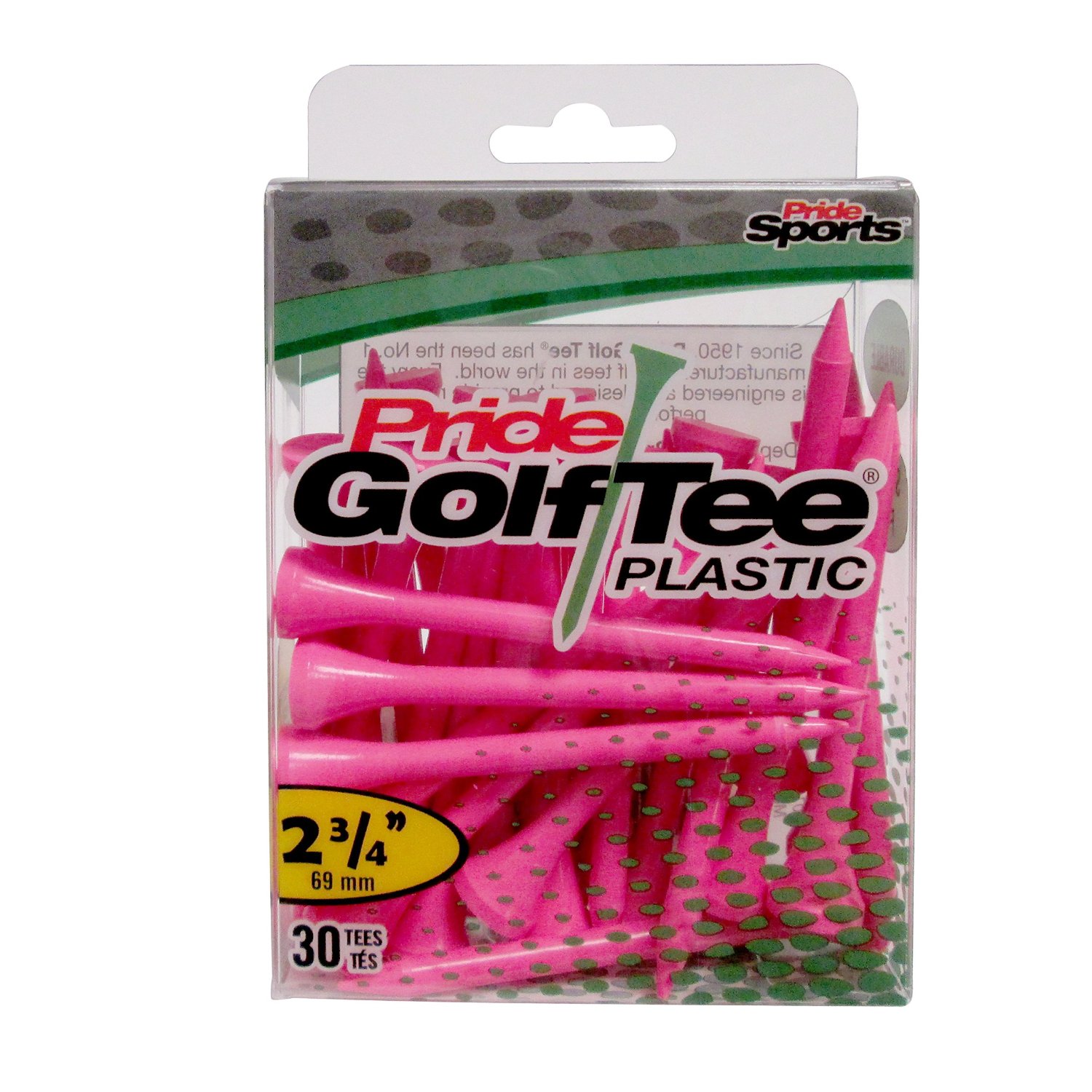 Pride Plastic Golf Tee's 2.75"