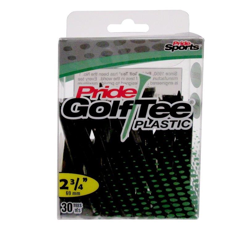 Pride Golf Tee's 2.75" ZIELONE Plastik 30 sztuk