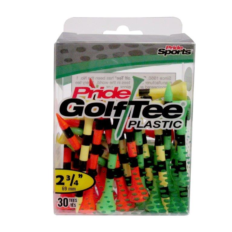 Pride Golf Tee's 2.75" ZIELONE Plastik 30 sztuk
