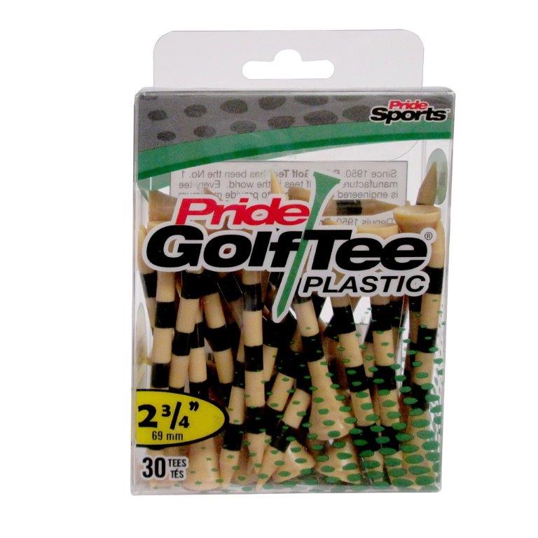 Pride Golf Tee's 2.75" ZIELONE Plastik 30 sztuk