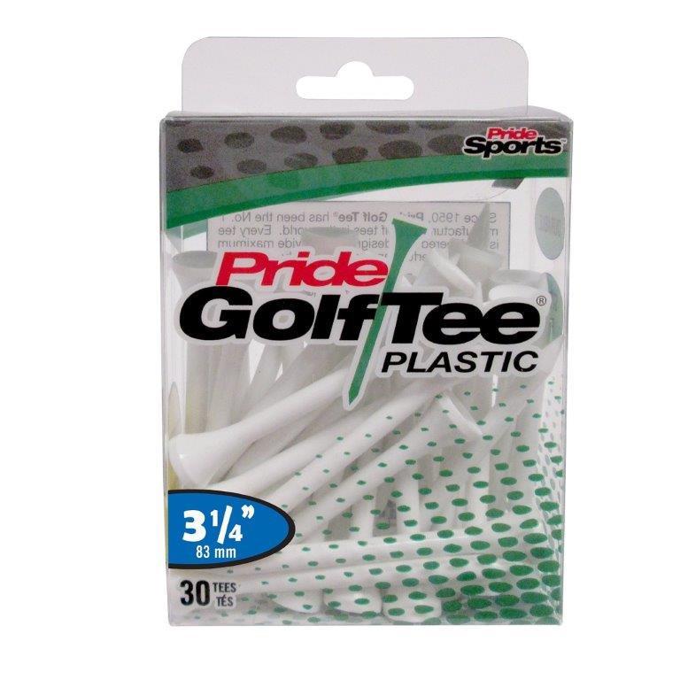 Pride Golf Tee's 3.25" BIAŁE Plastik 30 sztuk
