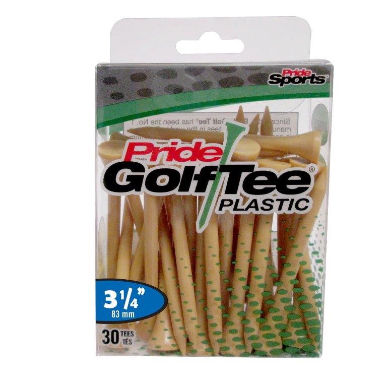 Pride Golf Tee's 3.25" NATURAL Plastik 30 sztuk