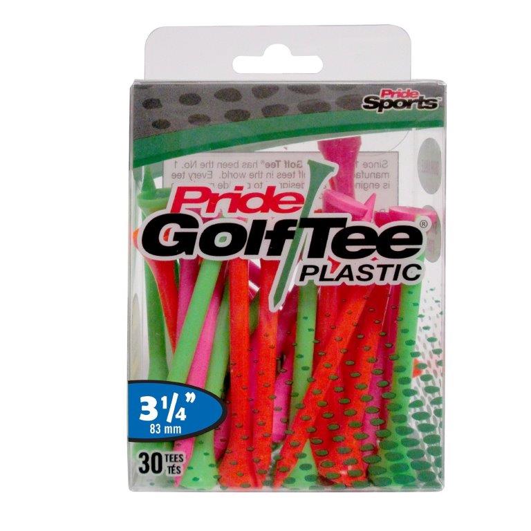Pride Golf Tee's 3.25" CITRUS MIX Plastik 30 sztuk