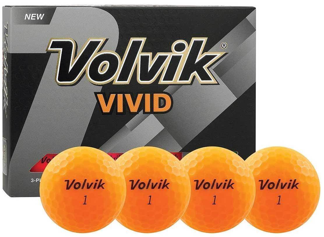 Piłki golfowe VOLVIK VIVID Pomarańczowe