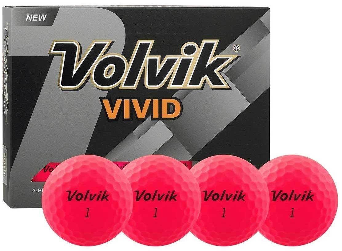 Piłki golfowe VOLVIK VIVID Różowe