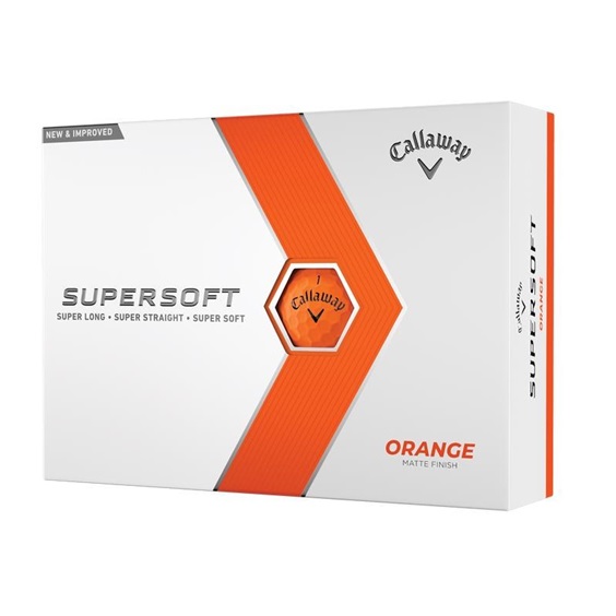 Piłki golfowe Callaway Supersoft • Pomarańczowy Mat