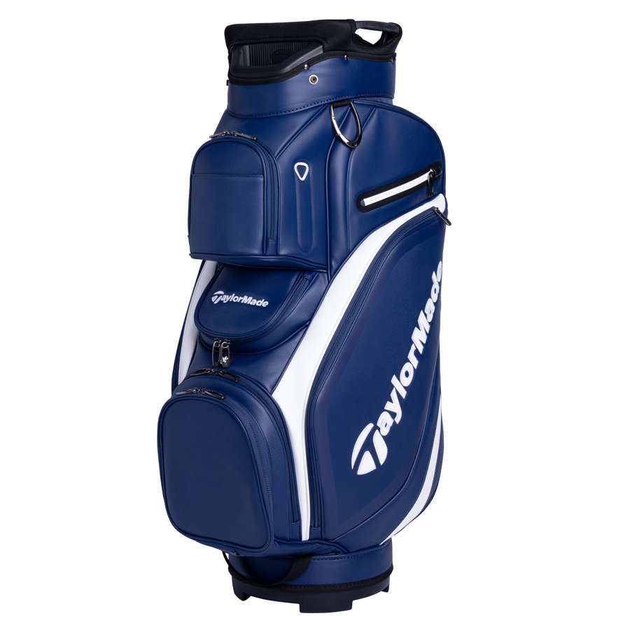 TaylorMade Deluxe Cart Bag niebiesko-biała