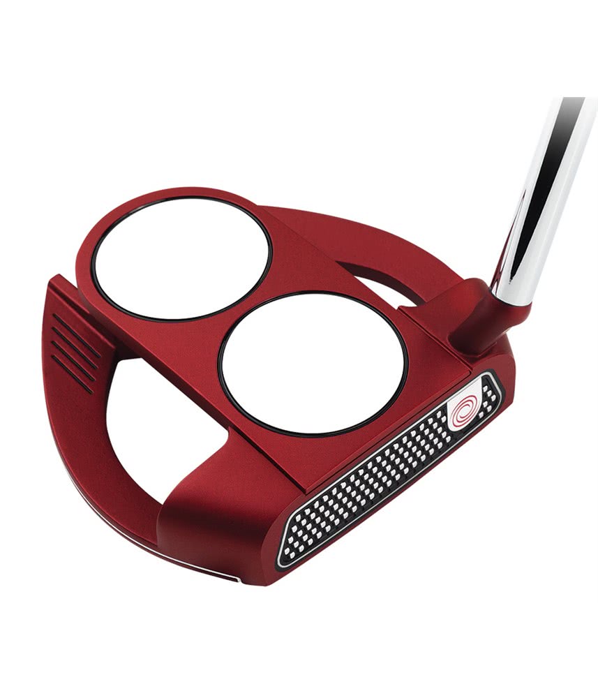 Odyssey O-Works 2-Ball FANG S Red SuperStroke 2.0 34"