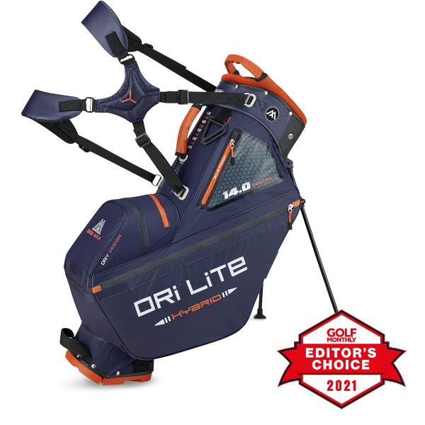 Torba golfowa BIG MAX Dri Lite Hybrid Tour 2021 • Granatowo-pomarańczowa