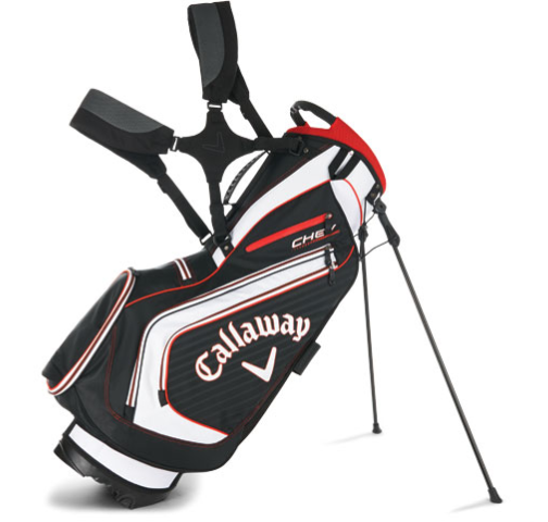 Torba golfowa Callaway 2016 Chev Stand Bag czarno-biało-czerwona