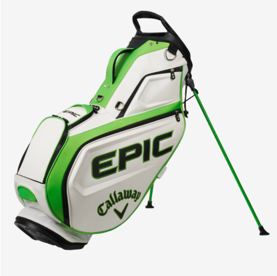 Torba golfowa Callaway Epic Staff Double Strap Stand Bag biało-zielono-czarna