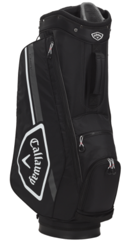 Torba golfowa Callaway Chev Dry 14 Golf Cart Bag czarno-biała-szara