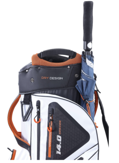 Torba golfowa BIG MAX Dri Lite Sport Cartbag błękitno-srebrno-czerwona