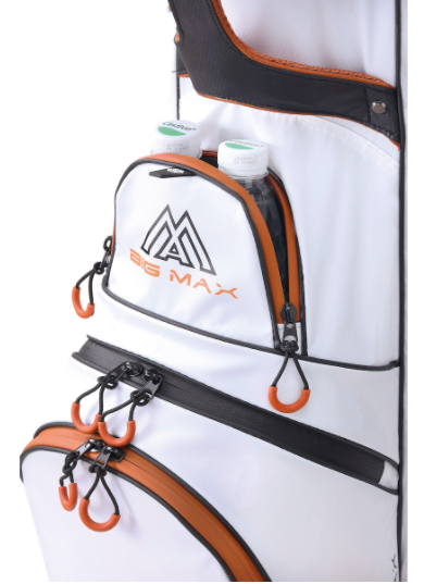 Torba golfowa BIG MAX Dri Lite Sport Cartbag błękitno-srebrno-czerwona