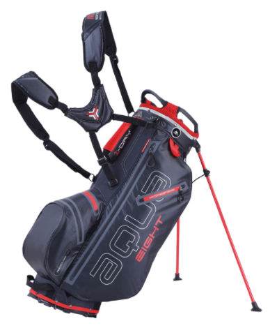 Torba golfowa BIG MAX Aqua 8 Stand Bag czarno-czerwona