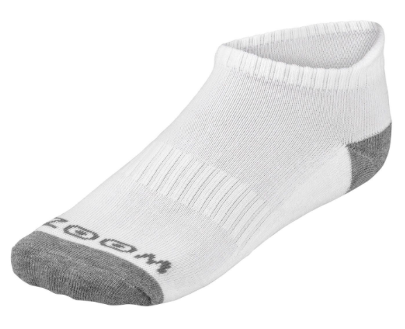 Stopki Zoom Ankle 3-pak szaro-białe