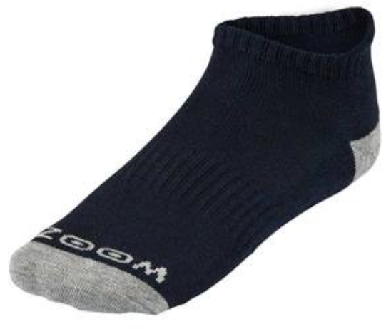 Stopki Zoom Ankle 3-pak srebrno-granatowe