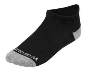 Stopki Zoom Ankle 3-pak srebrno-czarne