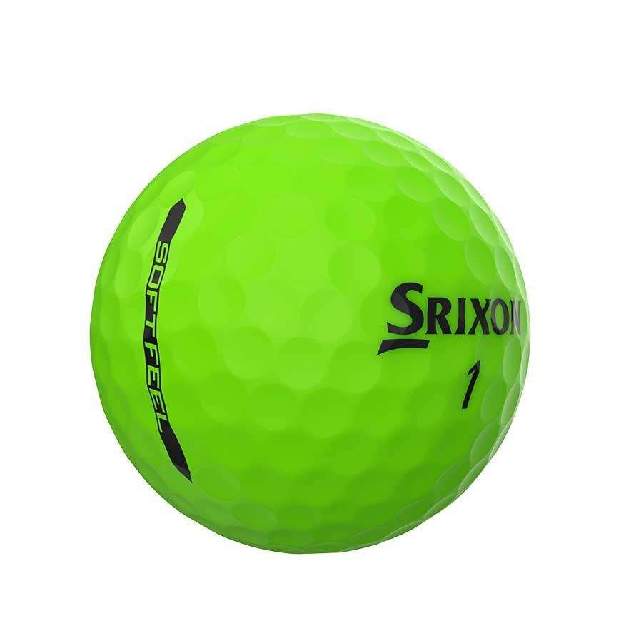 Piłki golfowe Srixon Soft Feel BRITE • Zielone