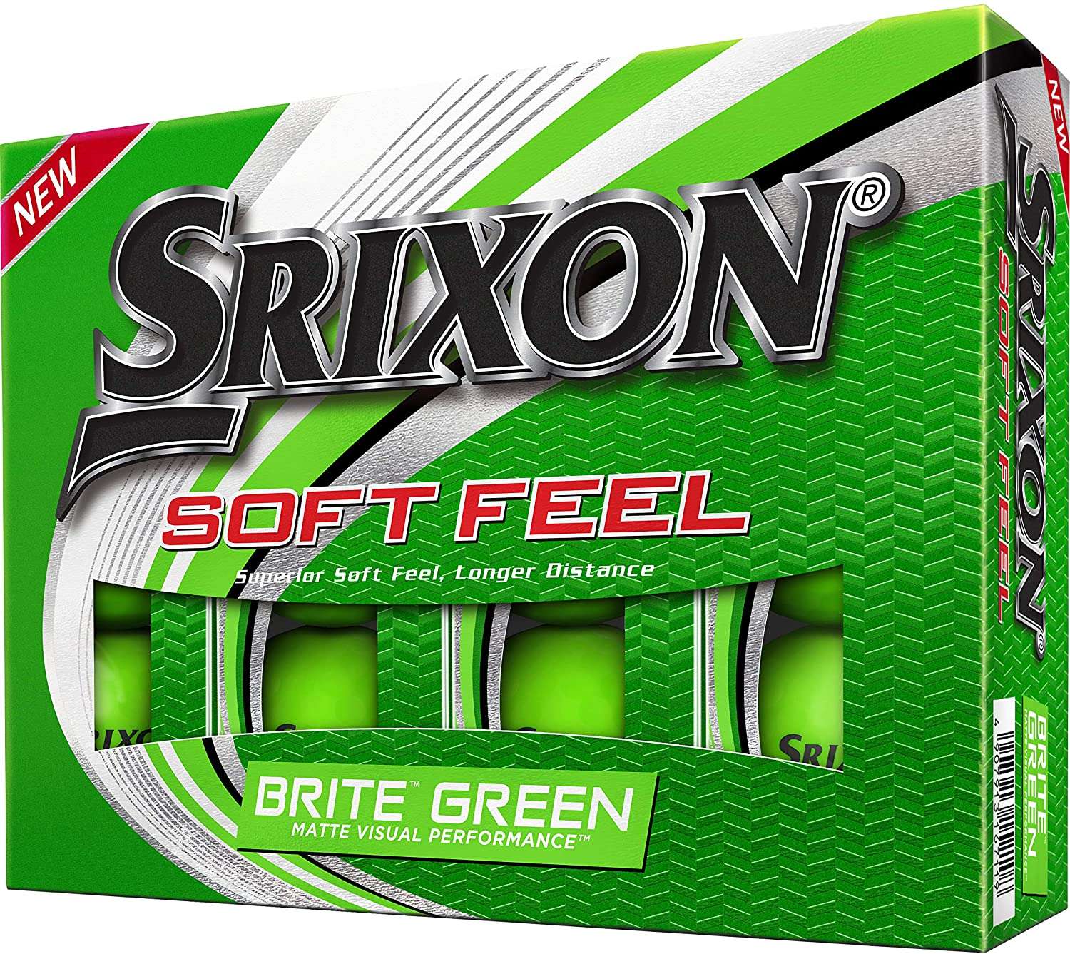 Piłki golfowe Srixon Soft Feel BRITE • Zielone