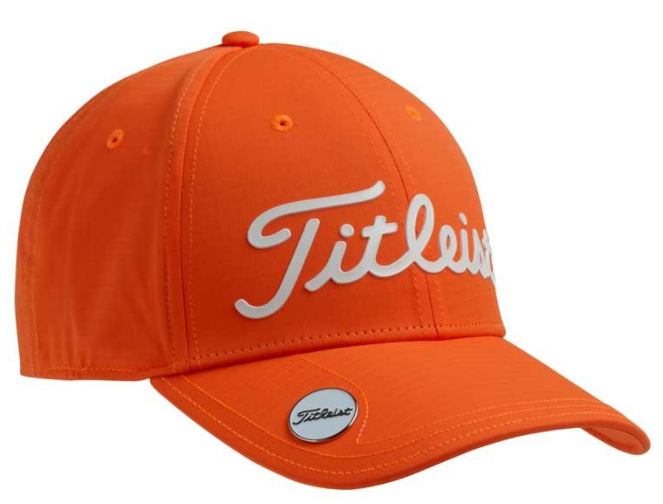 Czapka z daszkiem Titleist Performance Ball Marker pomaroańczowo-biała