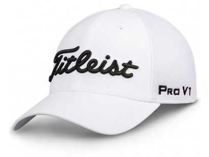 Czapka z daszkiem Titleist Tour Sports Mesh biało-czarna S/M