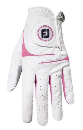 Rękawiczka golfowa damska FootJoy WeatherSof lewa biało-różowa