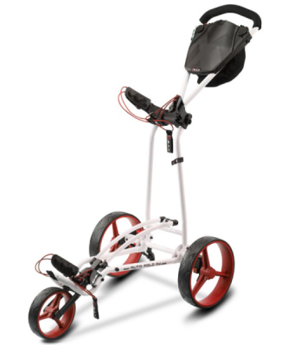 Wózek golfowy BIG MAX Autofold FF biało-czerwono-czarny