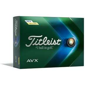 Titleist AVX yellow - piłki golfowe - żółte (tuzin)