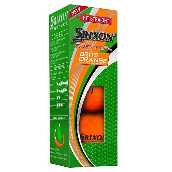 Srixon SOFT FEEL BRITE orange- piłki golfowe (tuzin) - pomarańczowe