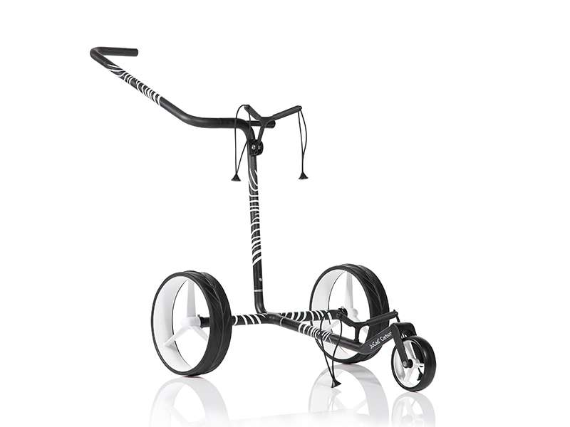 JuCad Carbon Zebra - manualny wózek golfowy