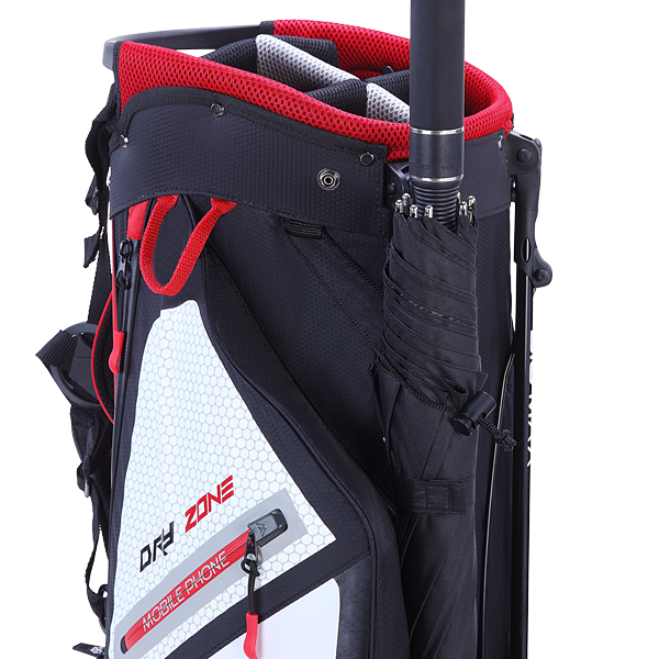 Torba stojąca Big Max DRI LITE FEATHER (czerwono-biało-czarna)