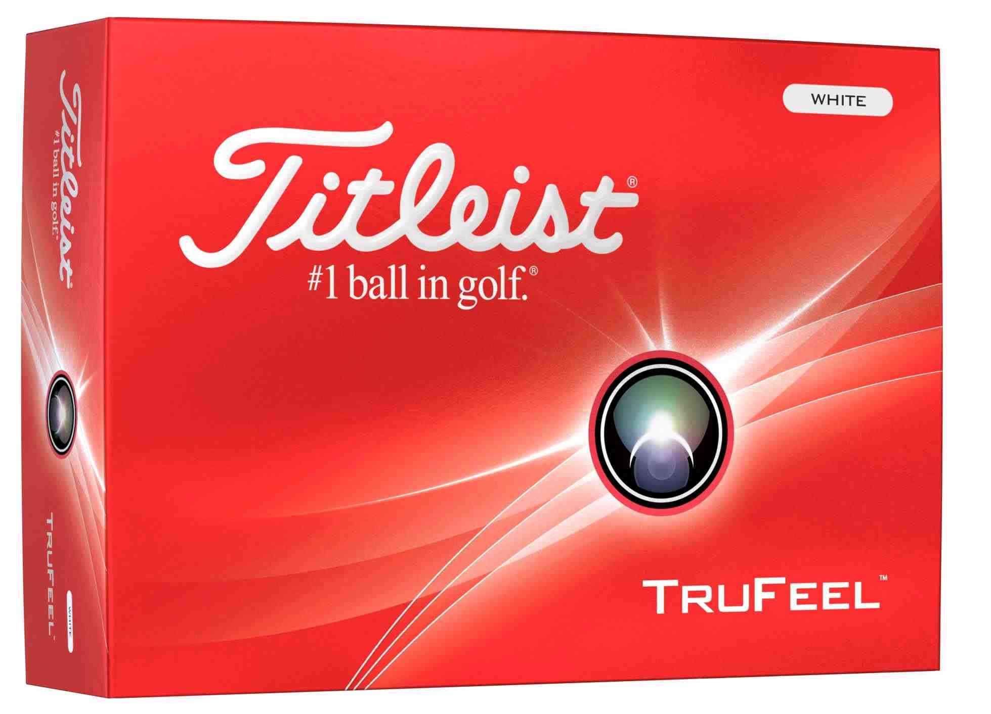Piłki golfowe Titleis TruFEEL białe (tuzin)