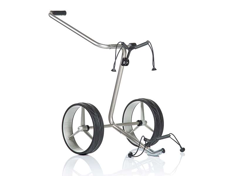 JuCad Junior Stainless Steel 2 wheeled - manualny wózek golfowy