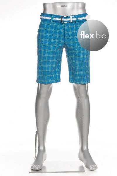 Spodenki Alberto EARNIE - Turkusowa krata