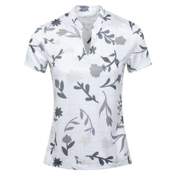 Polo NIKE Breathe Floar • Biało czarne