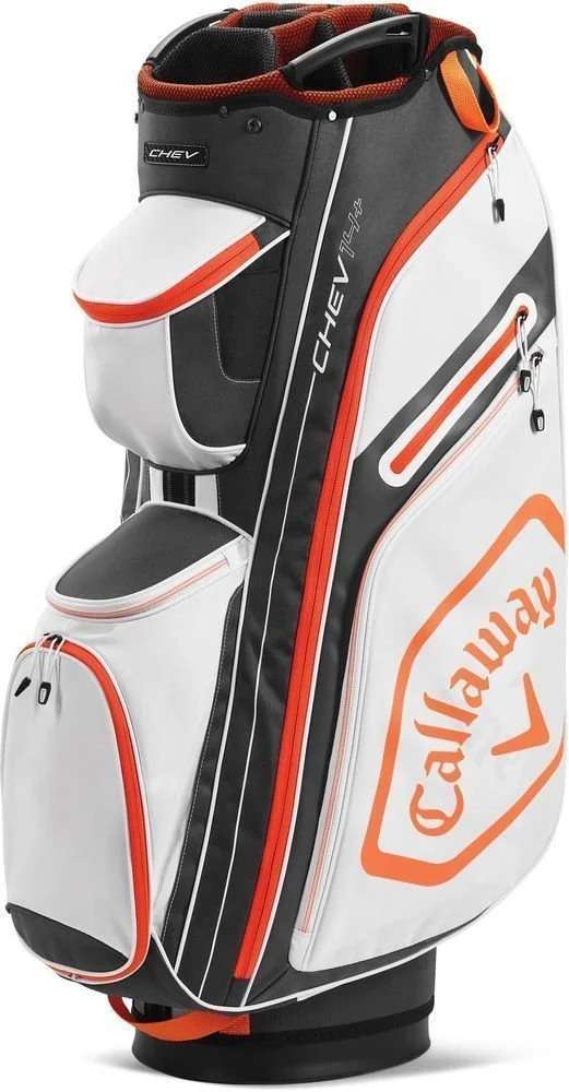 Torba golfowa Callaway Chev 14+ • Biało pomarańczowa