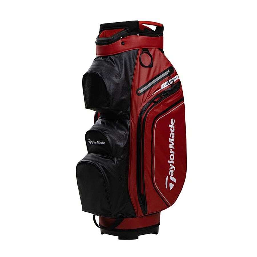 Torba golfowa TaylorMade Storm Dry Waterproof Cart • Czerwono-czarna