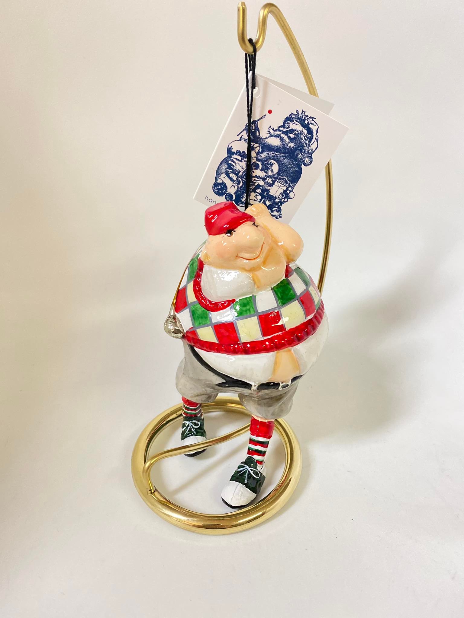 Bombka choinkowa Golfista • Czerwony sweterek