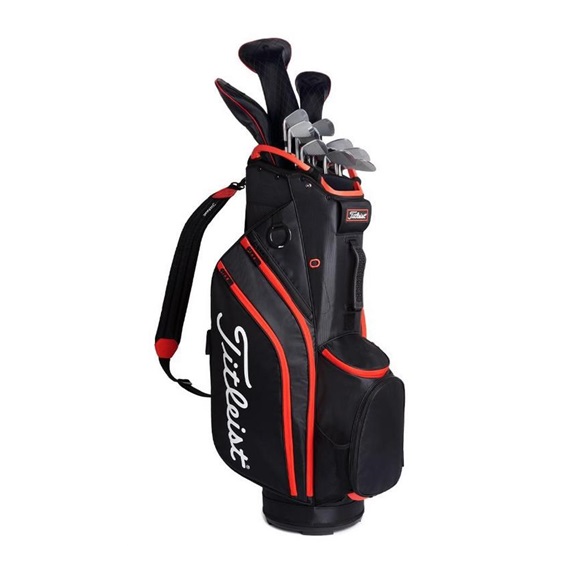 Torba golfowa Titleist Cart Bag 14 • Czarno-czerwona