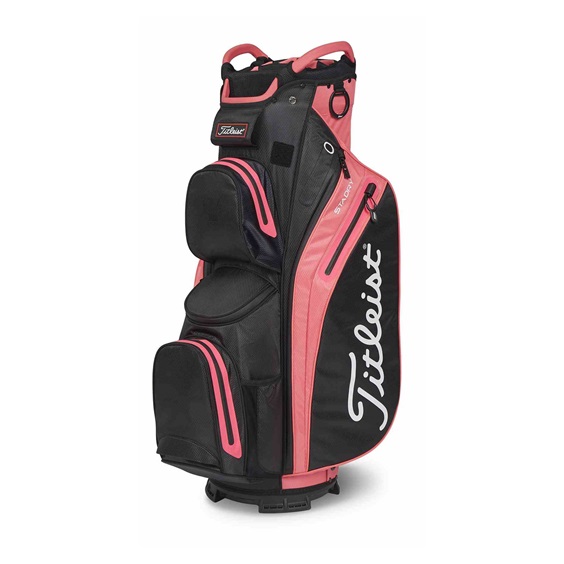 Torba golfowa Titleist StaDry Cart 14 • Czarno-różowa