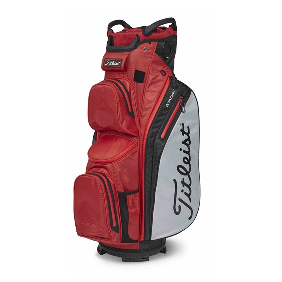 Torba golfowa Titleist StaDry Cart 14 • Czerwono-szara