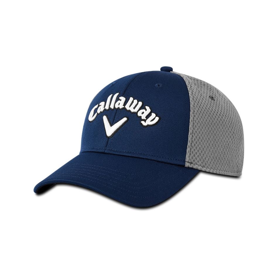 Callaway Mesh Fitted Cap • Granatowo - szara