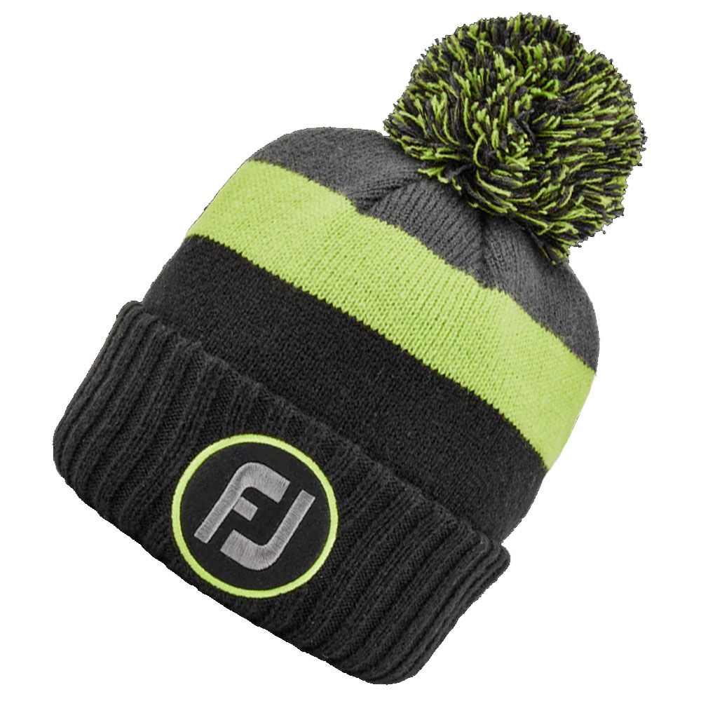 Czapka zimowa FootJoy Bobble Beanie • Zielono czarna